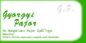 gyorgyi pajor business card